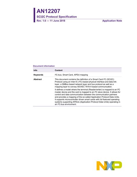 SCI2C Protocol Specification 